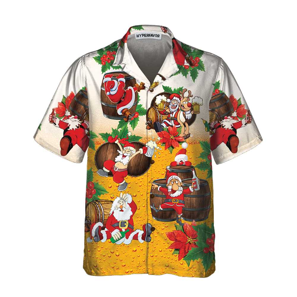 WW | Lieber Weihnachtsmann, hier ist dein Bier Weihnachts-Hawaiian-Shirt, lustiges Weihnachtsmann-Shirt, das beste Geschenk für Weihnachten