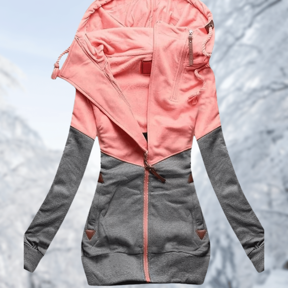 WW | Hooded sports jacket with colorful details - Perfect for women's leisure activities