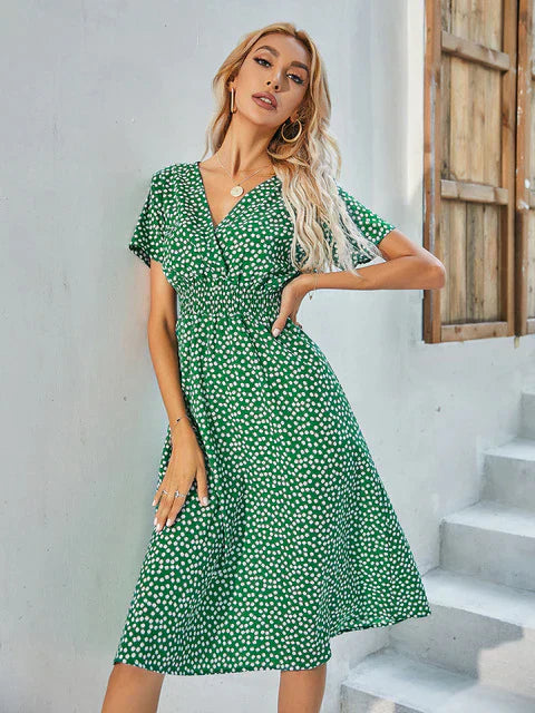 WW - Short-Sleeve A-Line Dress