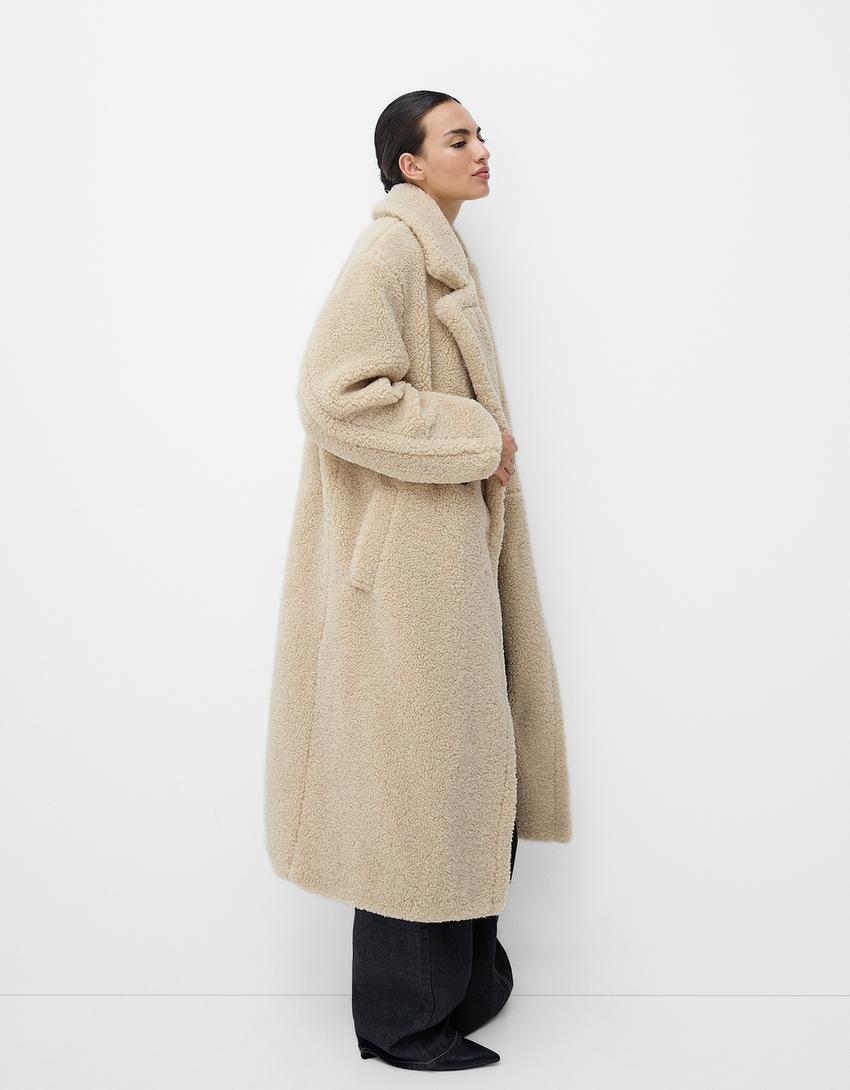 WW | Eleganter Übergroßer Kunstpelzmantel für Damen - Stilvoll und Warm
