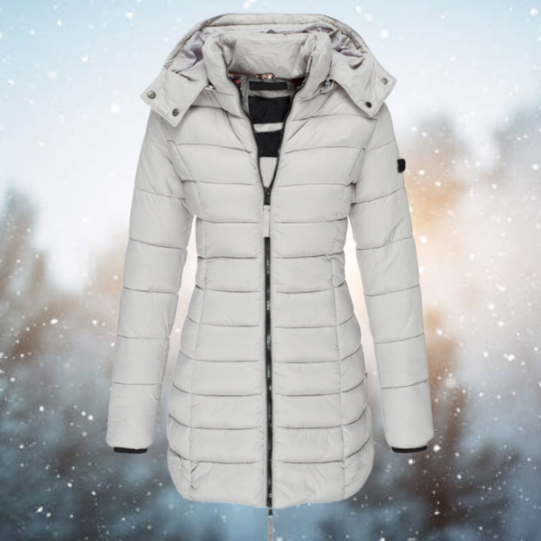 WW | Puffer Winterjacke mit Kapuze und Durchgehendem Reißverschluss