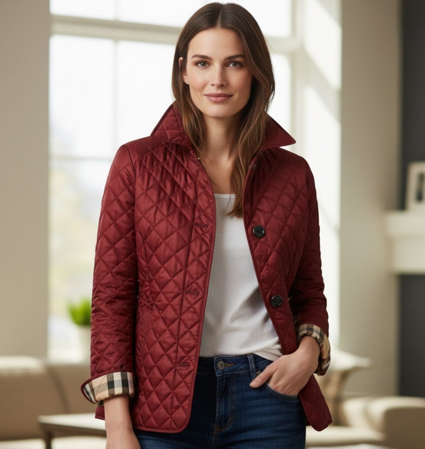 WW | Seiden- und Baumwolljacke für Frauen, elegant, schick und bequem