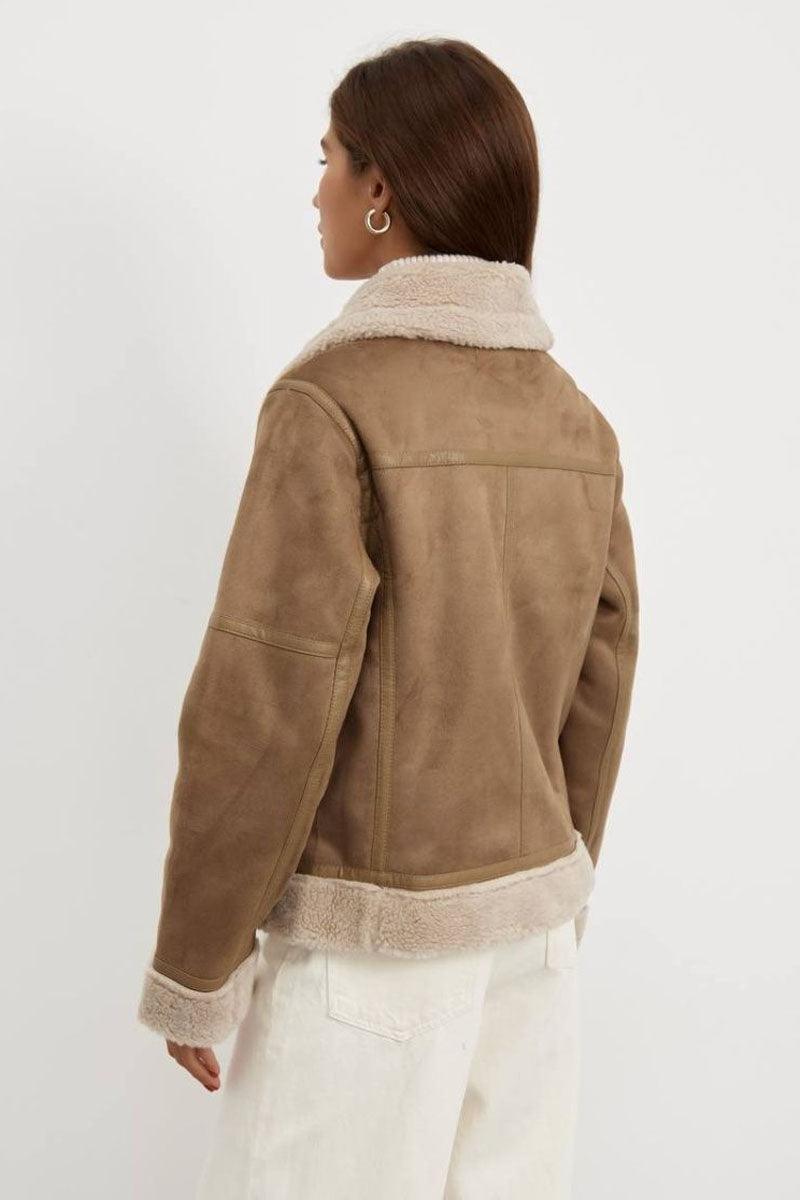 WW | Aviator Jacket - Faux Suede Finish - Warmth and Style - Winter Essential