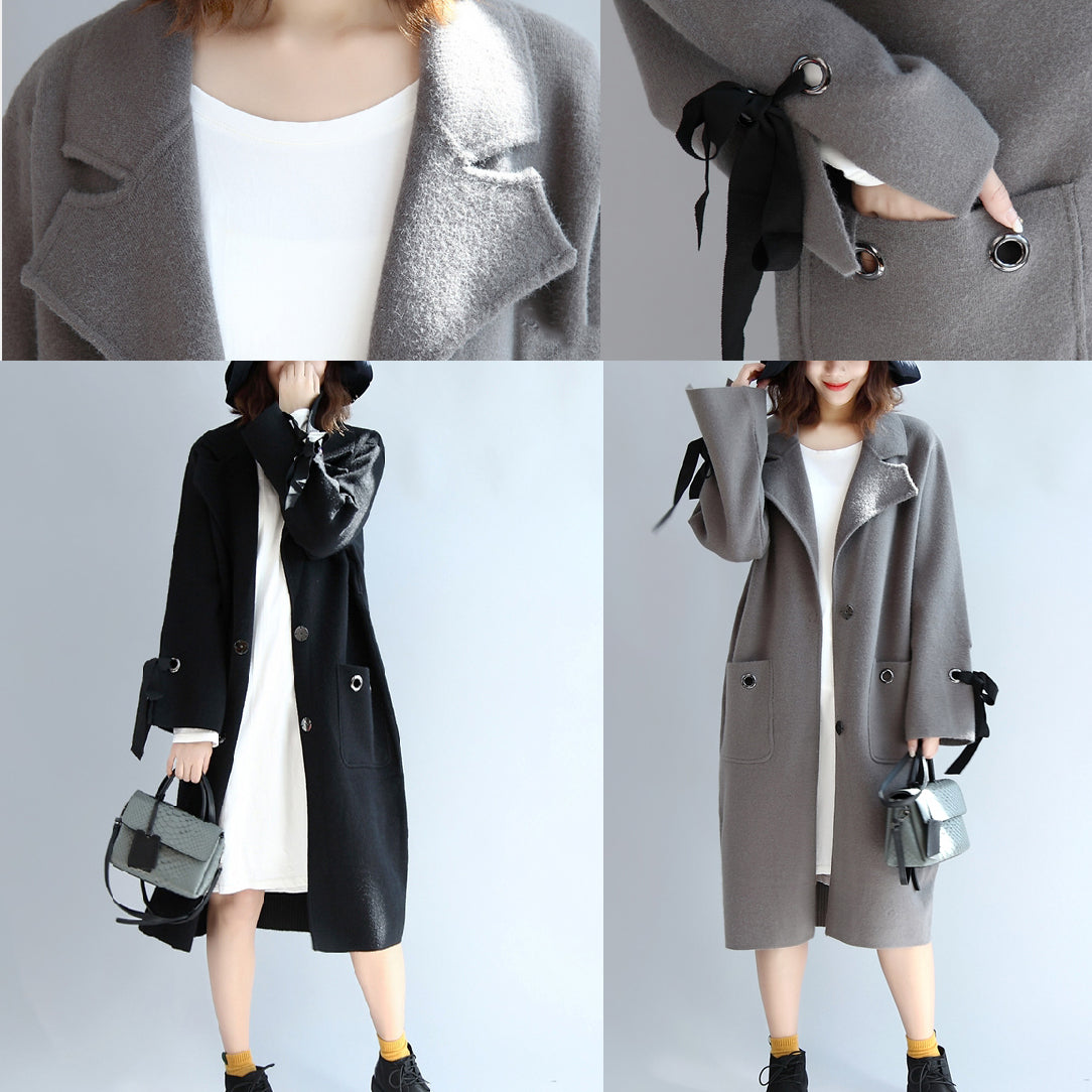 WW | Woll-Trenchcoat Übergrößen Windbreaker-Jacken