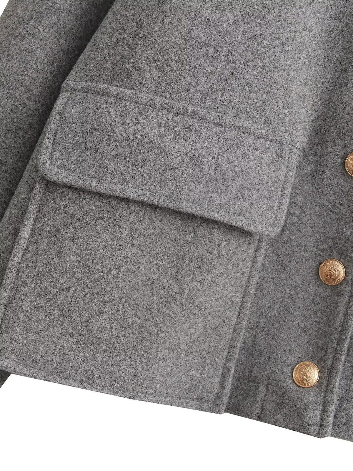 WW | Jacke Kurz Kapuze Wolljacke Damenjacke