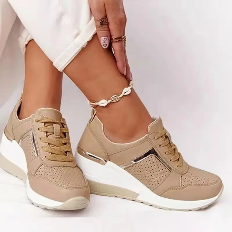 WW | Plattform Sneaker Damen - leichte Freizeitschuhe
