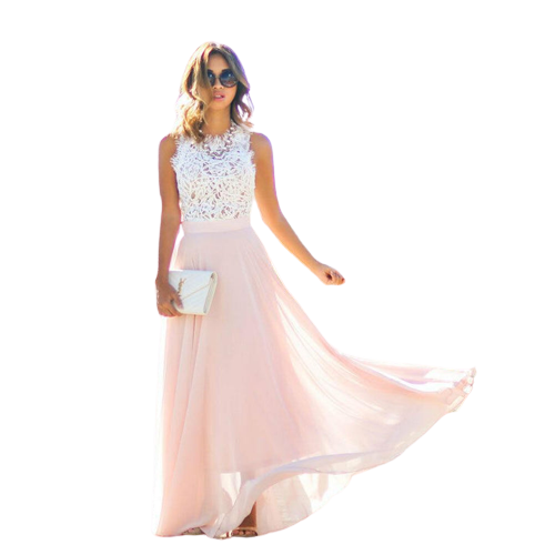 WW | Maxi Lace Dress in Bridal Style Acorina