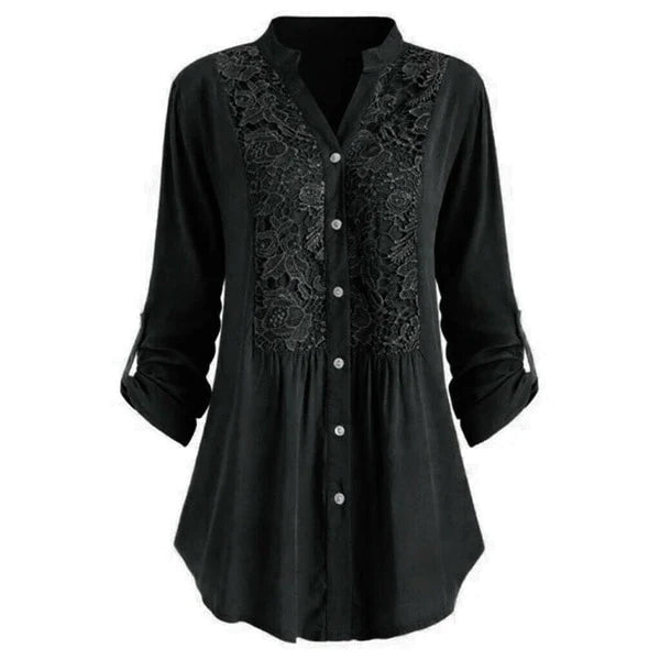 WW | Long puff-sleeved women's blouse