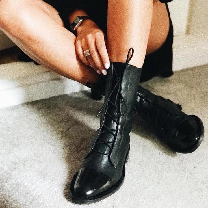 W&W | Vintage-Stiefeletten mit Absatz für Damen