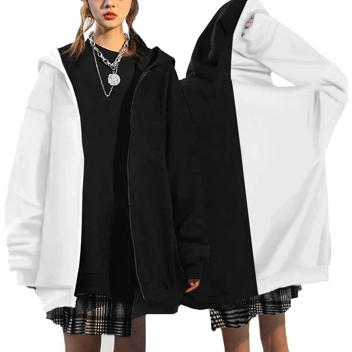 WW | Oversized Zip-Up Hoodie