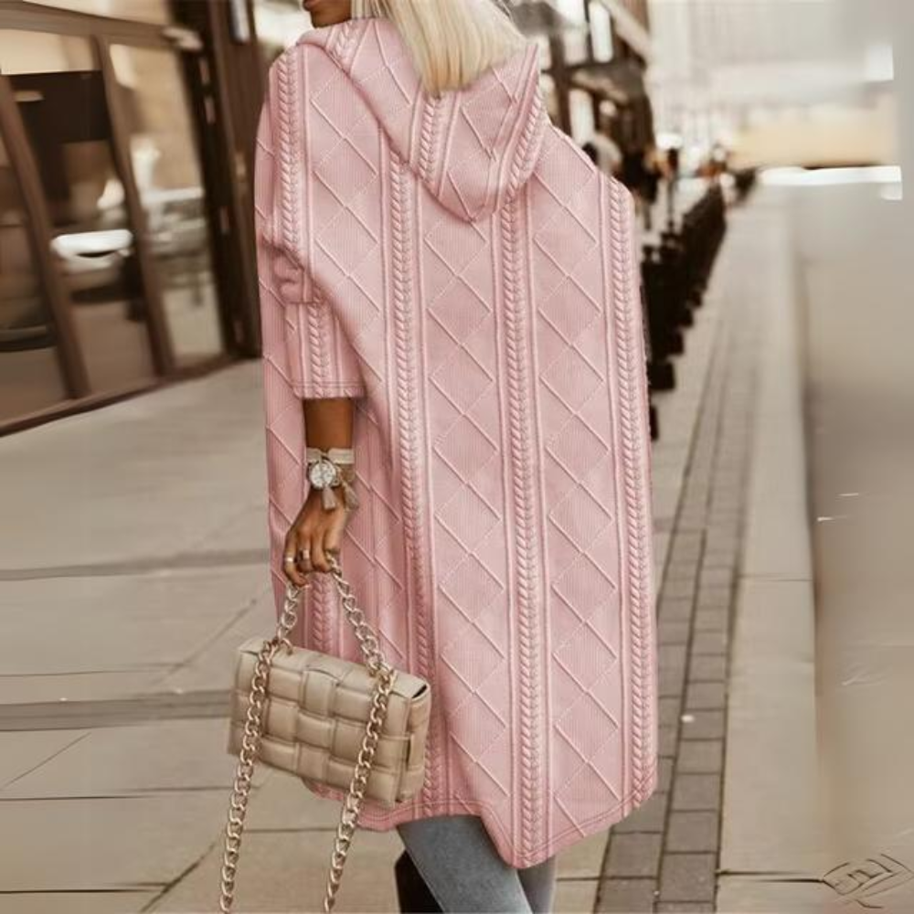 WW | Elegant long hooded jacket