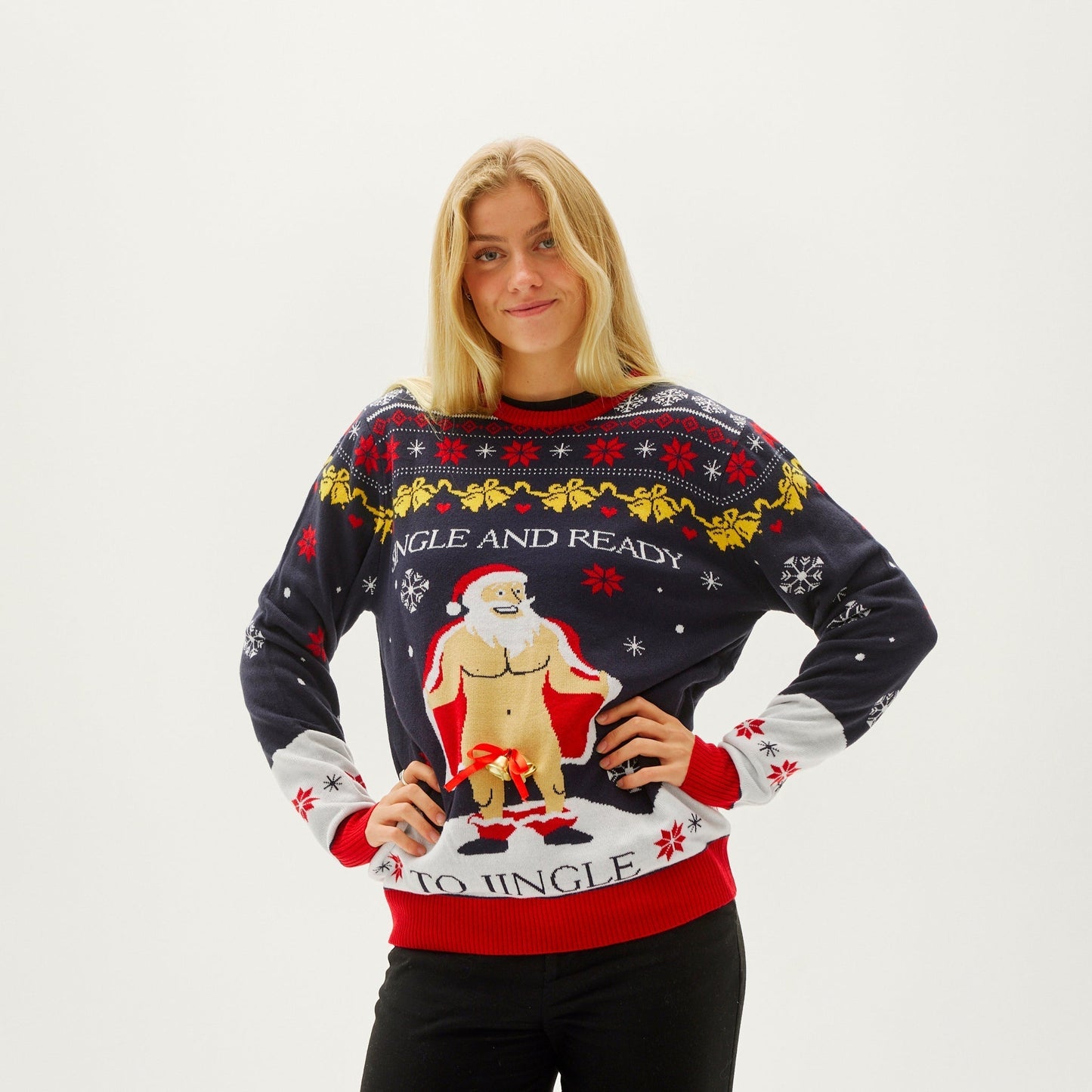 WW | Der Single und Bereit zu Jingle Weihnachts-Pullover - Damen