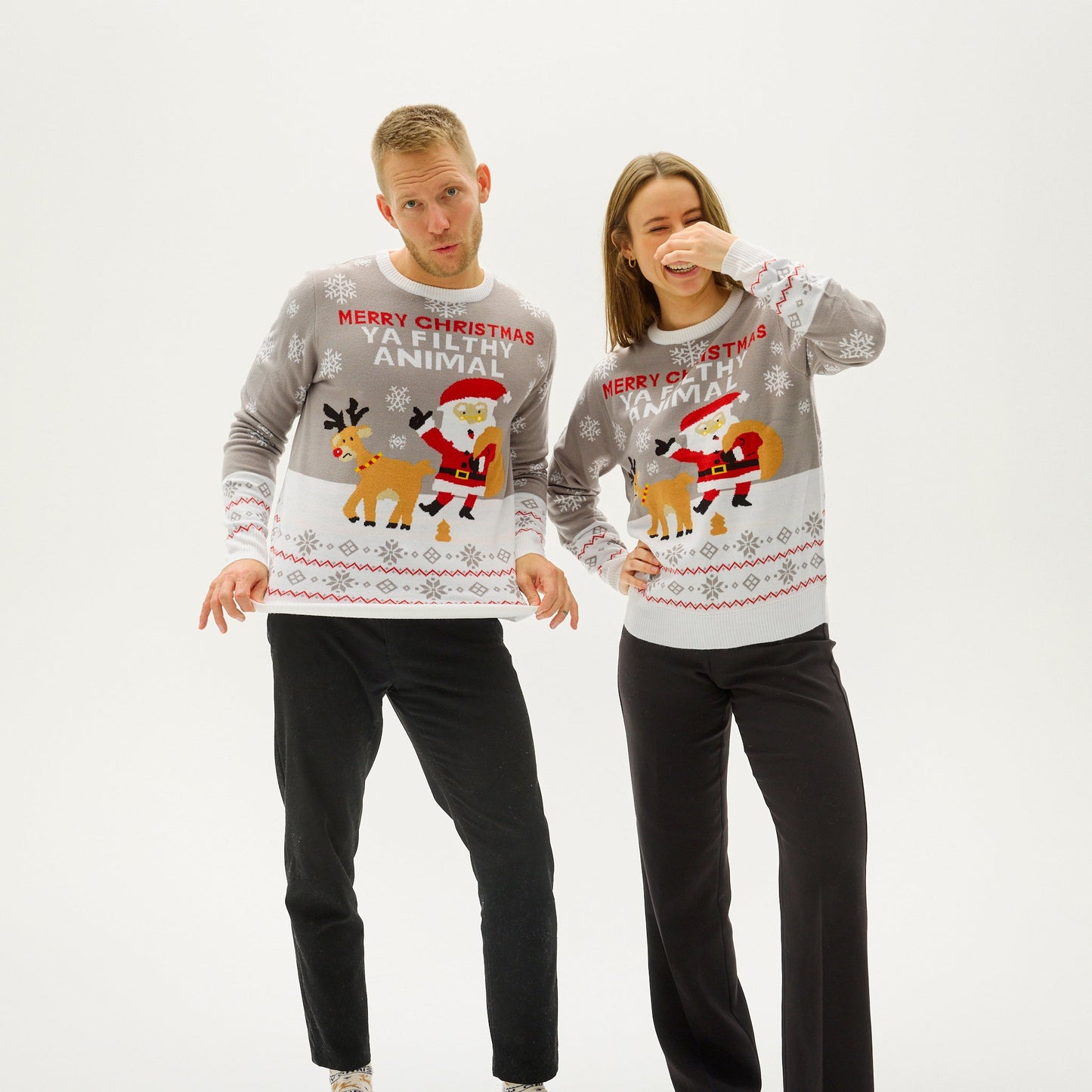 WW | Ya Filthy Animal Christmas Jumper - Men's