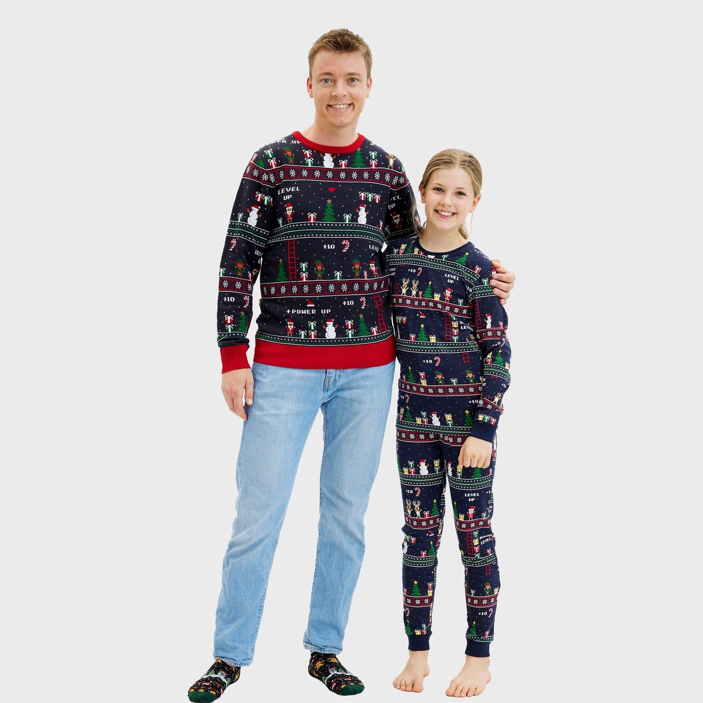 WW | Vintage Gamer Weihnachts-Pyjama - Herren
