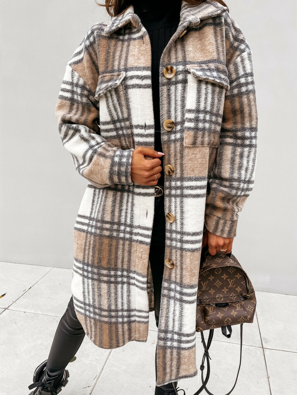 WW | Long & Trendy Wool Jacket