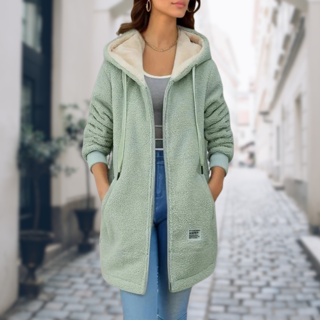 WW | Elegant and Comfortable Long Fleece Jacket