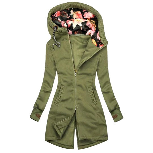 WW | Long winter coat with hood