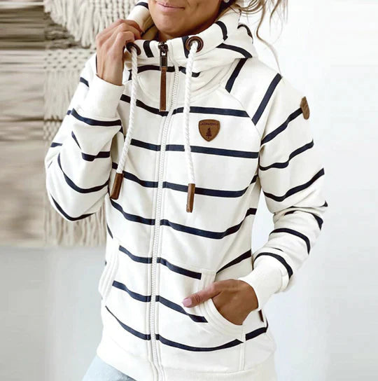 WW | Relaxed Striped Hoodie Cozy, stylish comfort