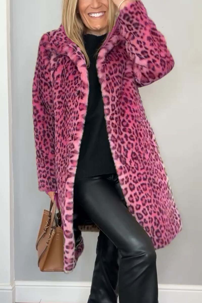 WW | Luxus Leopardprint Mantel Elegante & Stilvolle Oberbekleidung