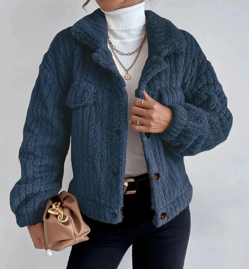 WW | Stylische Dicke Plüschjacke Für Gemütlichen Komfort
