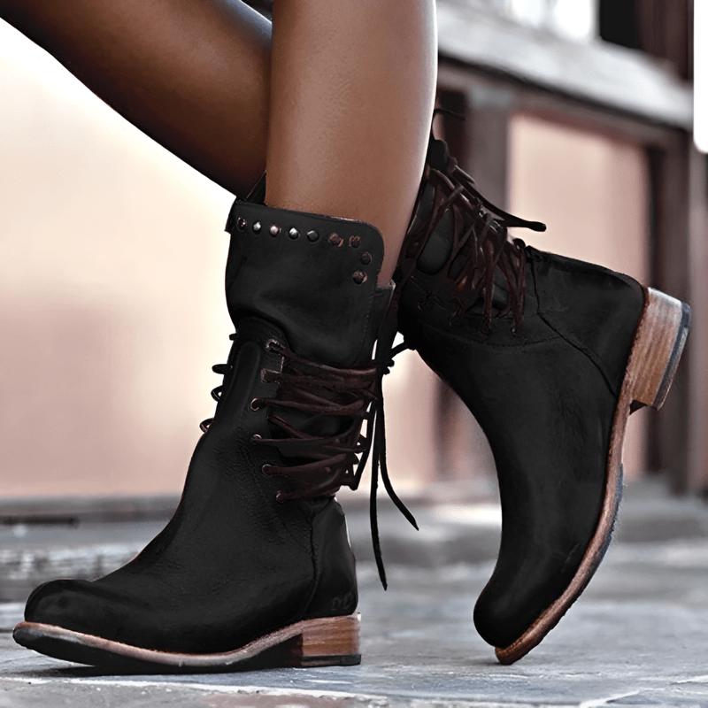 WW | Stylish Lace-Up Leather Boots for Any Occasion
