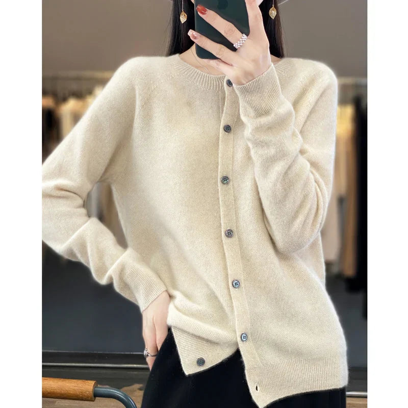 WW | Women's Pure Merino Cashmere Cardigan