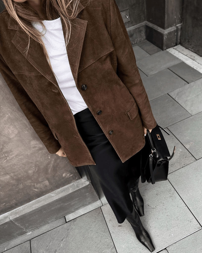 WW | Zeitloses Wildleder-Blazer mit vintage Charme