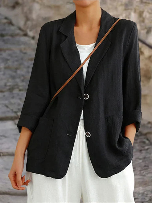 WW | Blazer Einreiher Lockere Passform Freizeitblazer Blazer für Damen