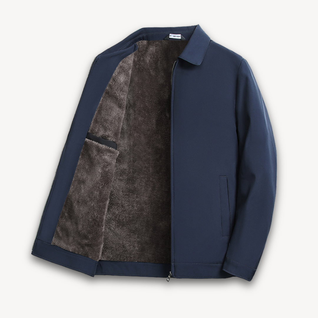 WW | Herren-Winterjacke aus Wollmischung - Pelzgefütterte, warme Oberbekleidung