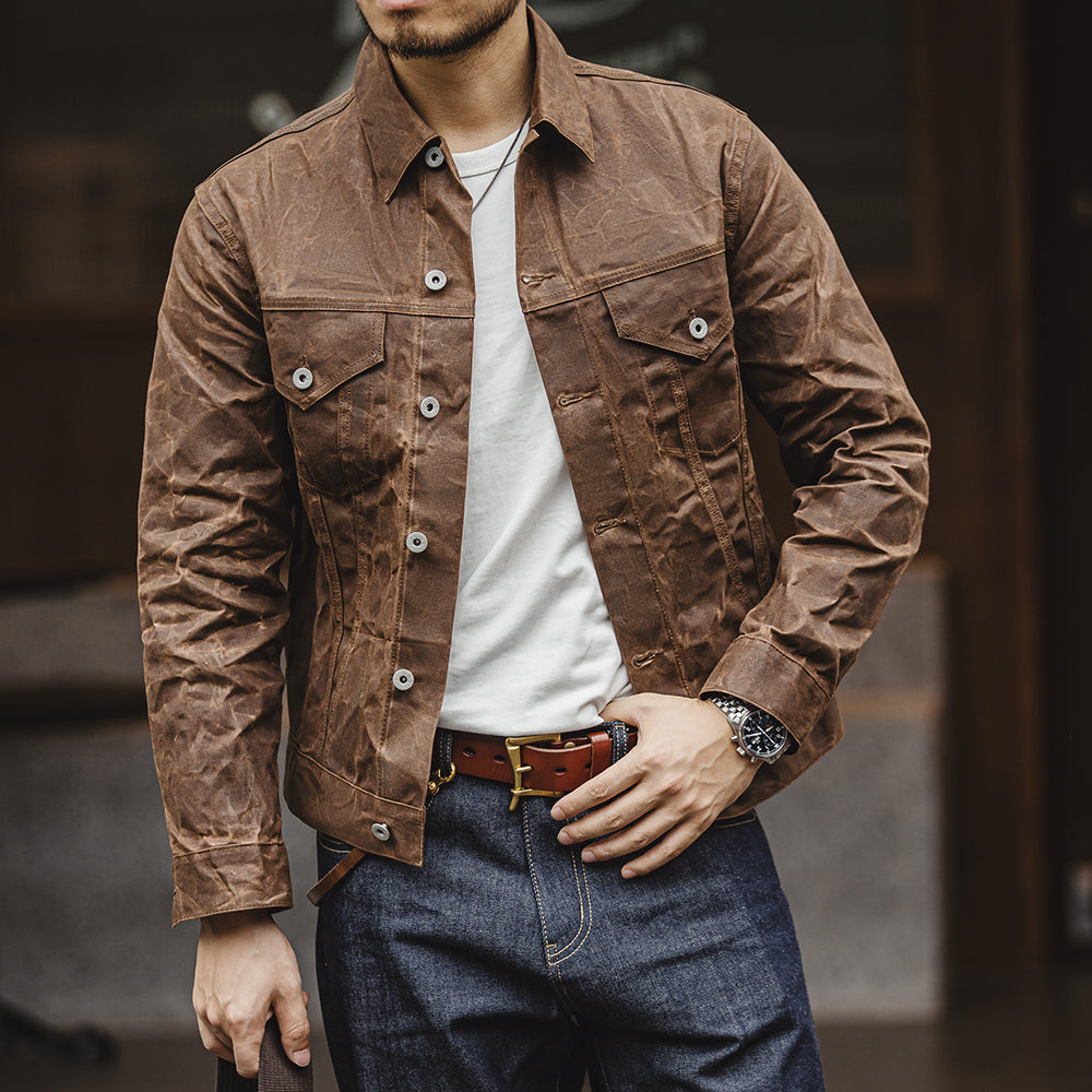 WW | Kurz Gefütterte Tin Cloth Cruiser Jacke