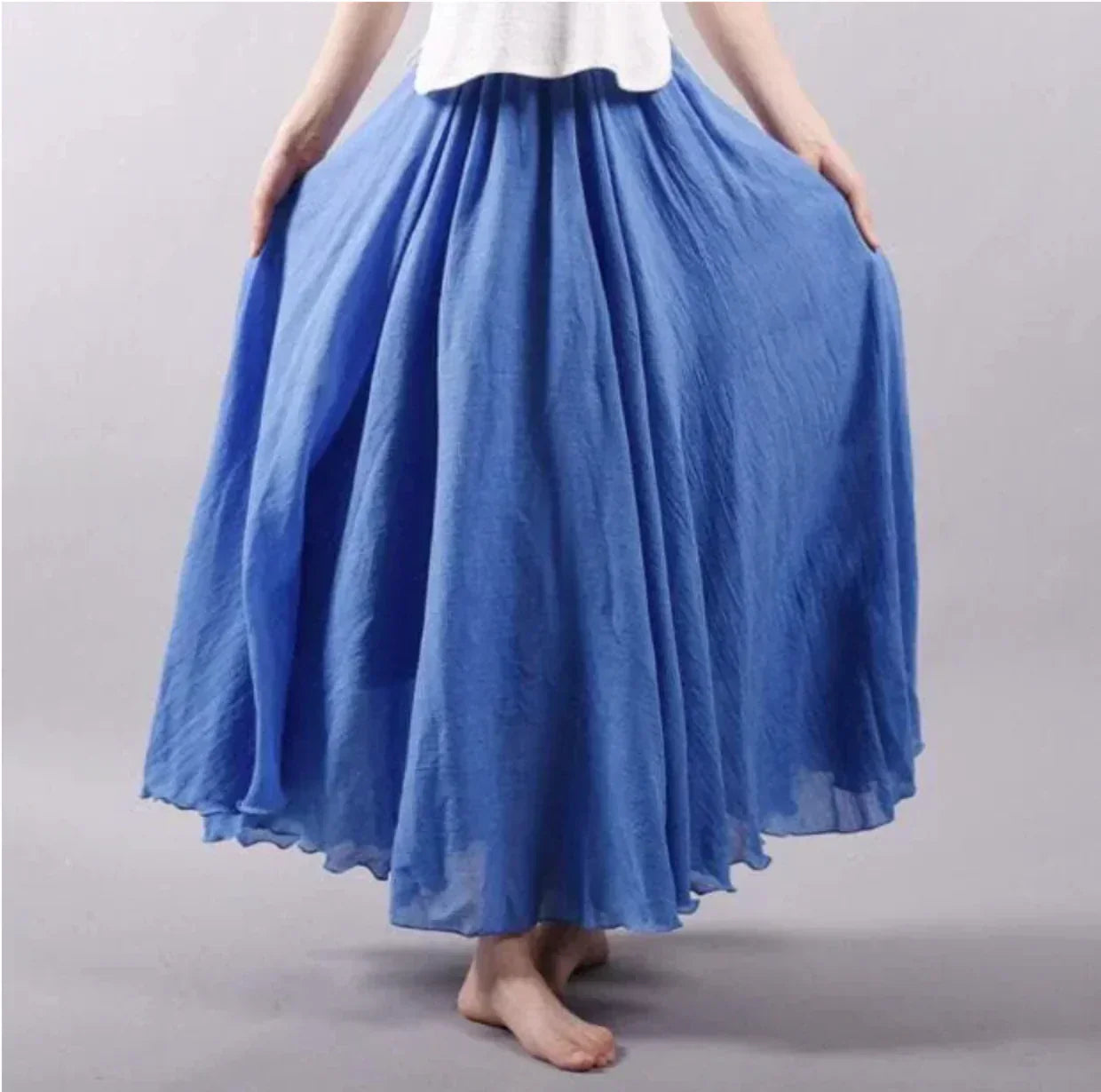 WW | Skirt Cotton High Waist Bell Skirt Boho Skirt