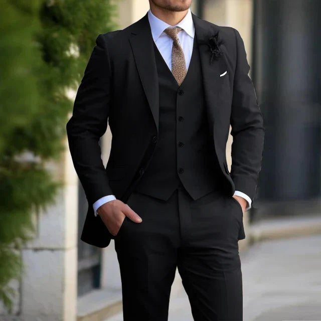 WW-Piece Set für Herren - Business-Blazer - Weste - Hose