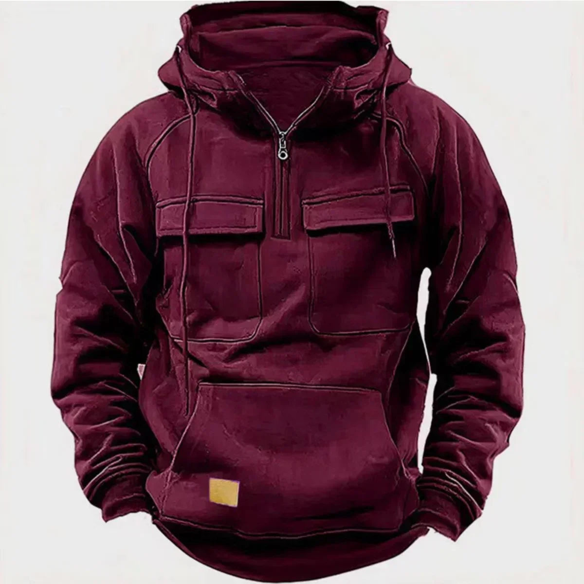 WW | Hoodie - Bequemer & warmer Pullover mit Kapuze, Reißverschluss und praktischen Taschen