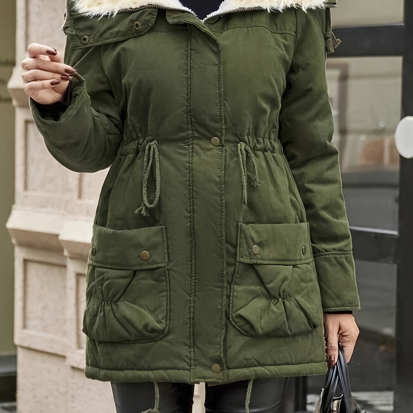 WW | Elegant faux fur winter coat