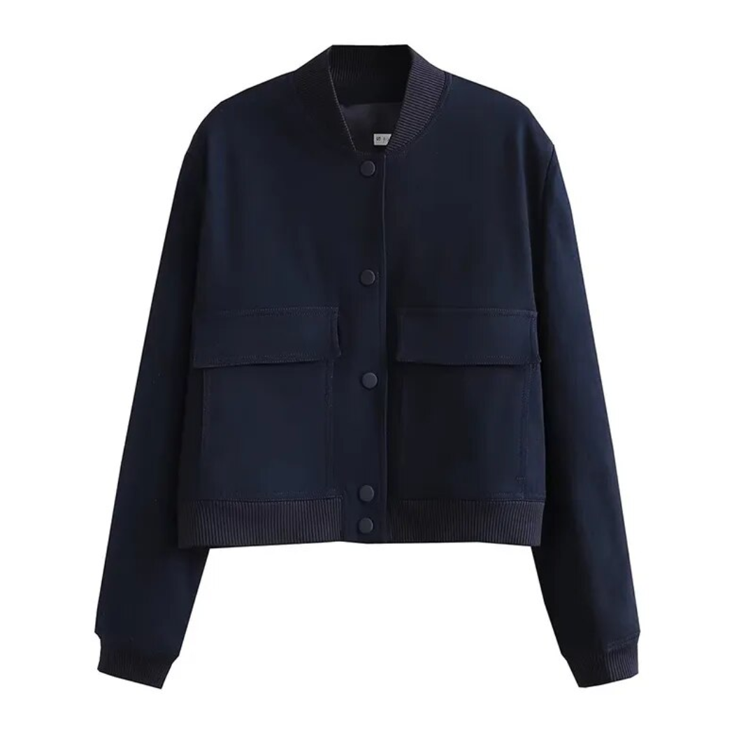 WW | Cropped Varsity Jacket Stylish & casual