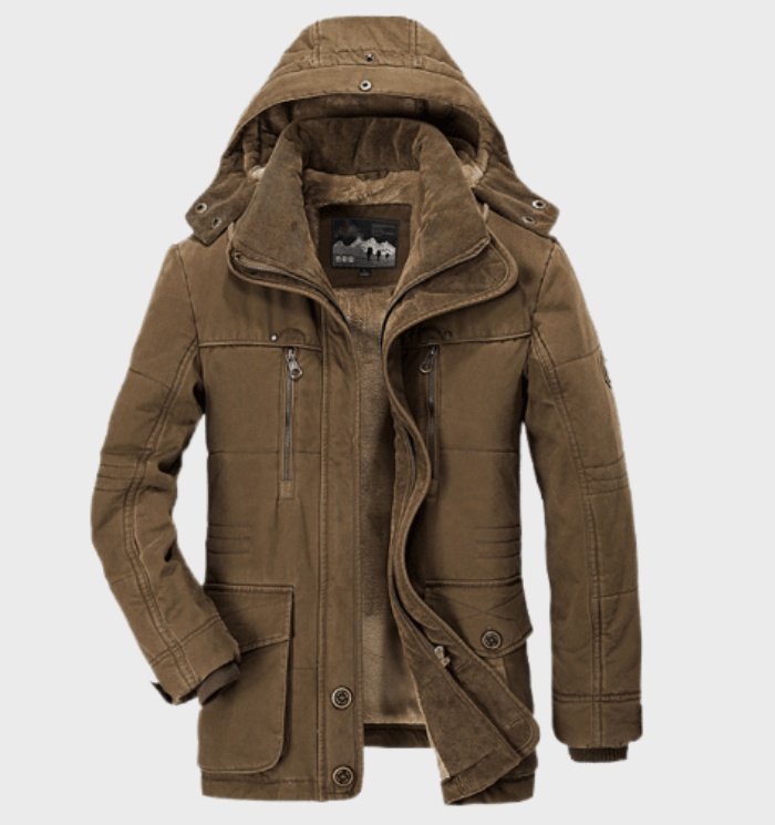 WW | Winterjacke für Herren mit Kapuze und tiefen Taschen