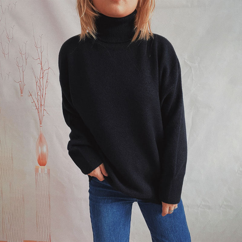 WW | Weicher Pullover Aus Einfarbigem Strick