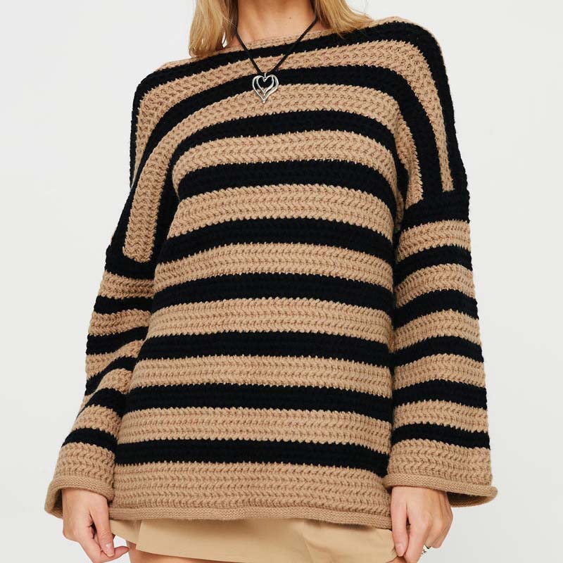 WW | Gestreifter Strickpullover mit Modernem Stil