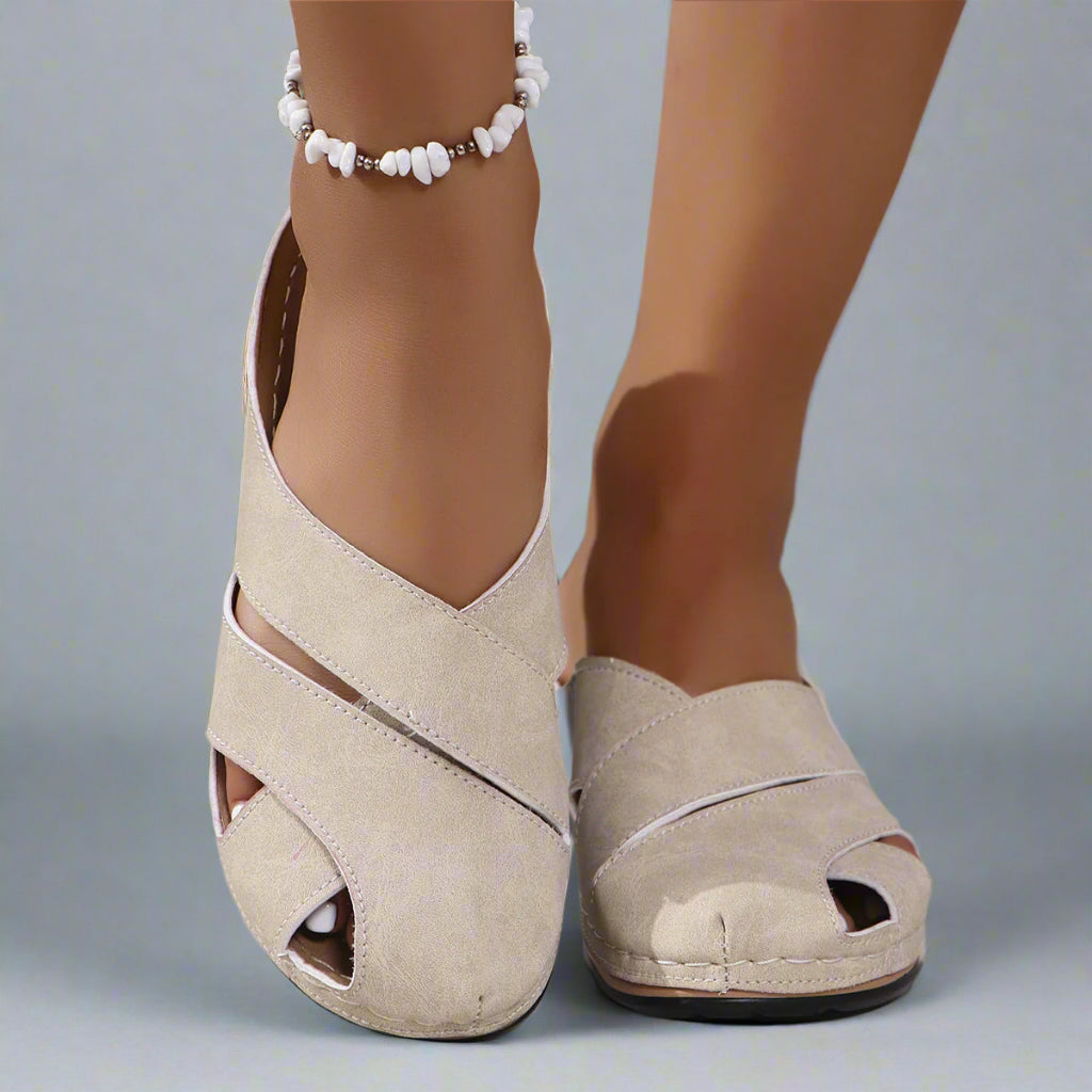 Frideborg™ | Comfortable Open-Toe Wedge Sandals