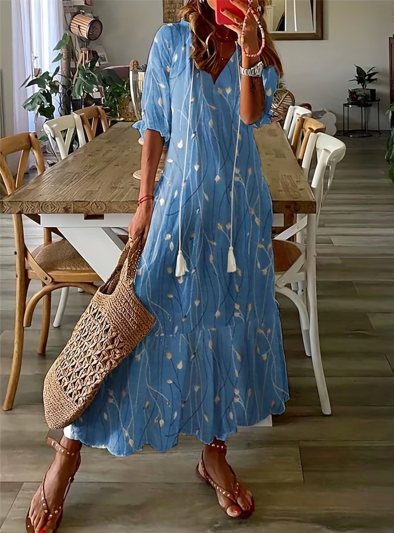 WW | Elegantes Langes Sommerkleid