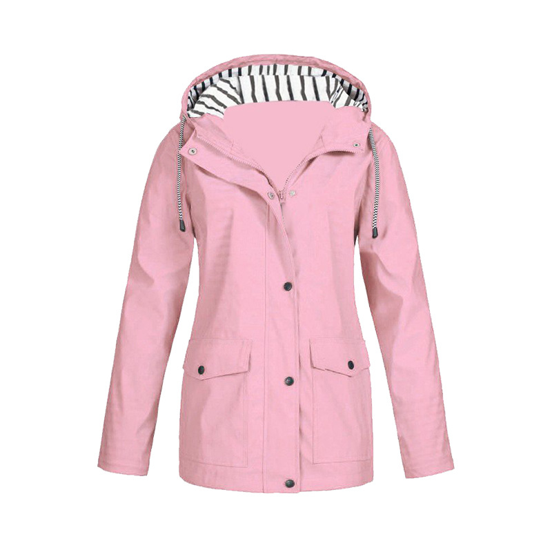 WW | Button Closure Striped Hoodie