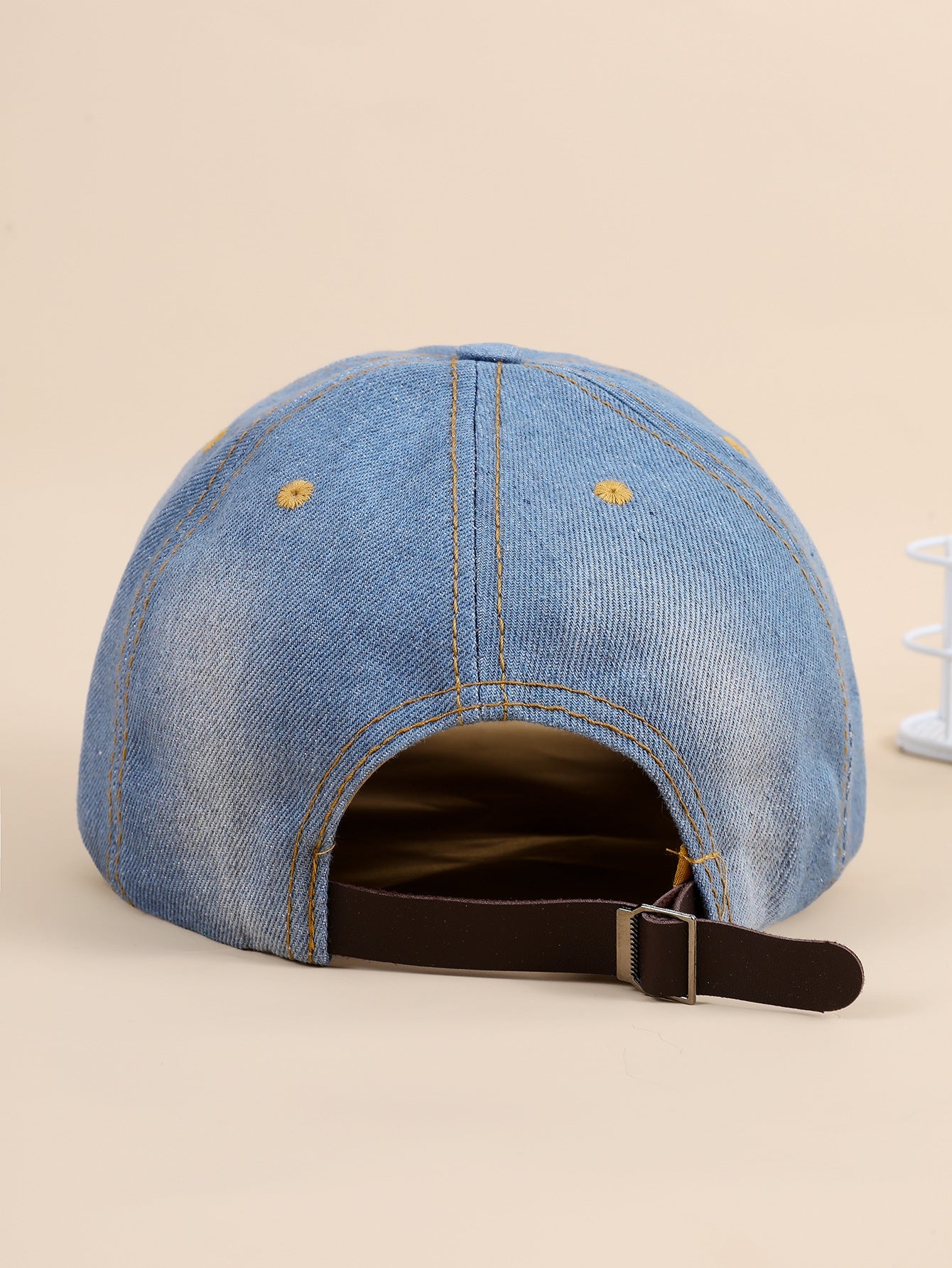 Damen funkelnde Baseballkappe aus hochwertigem Denim mit Strassverzierungen WW