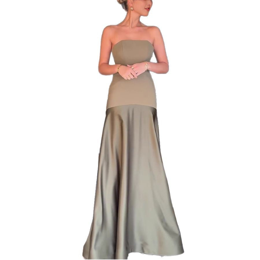 Damen Abendkleid mit elegantem Bustier-Oberteil und schwingendem Saum WW