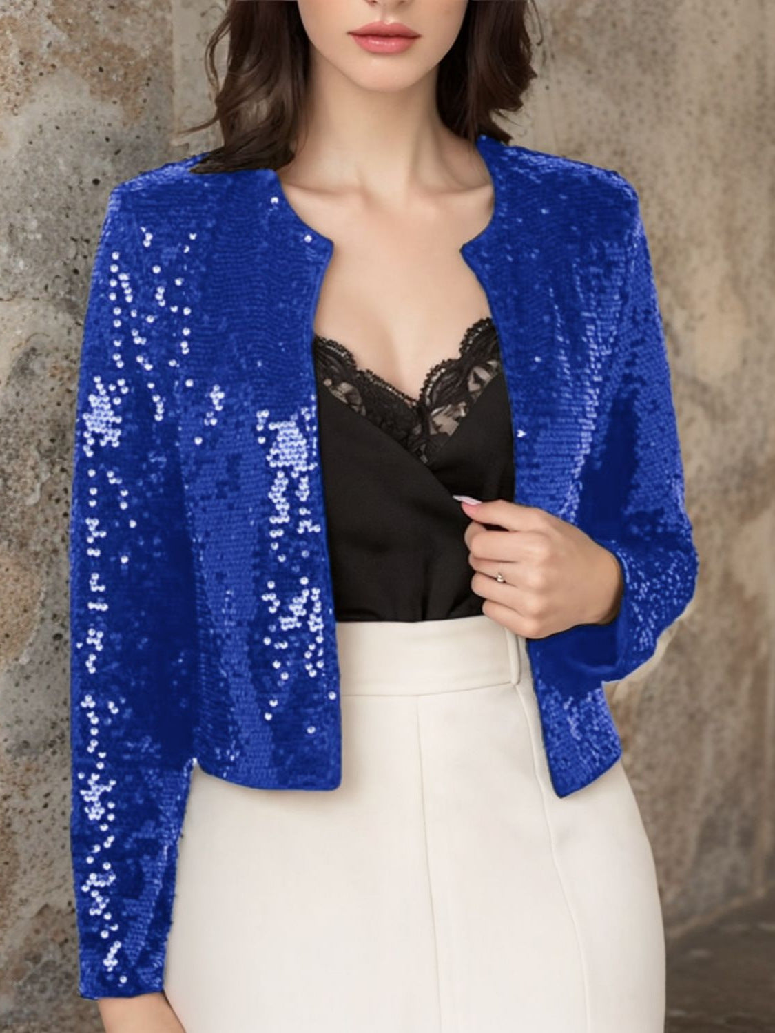 Women's Sequin Jacket in a Modern Cut WW