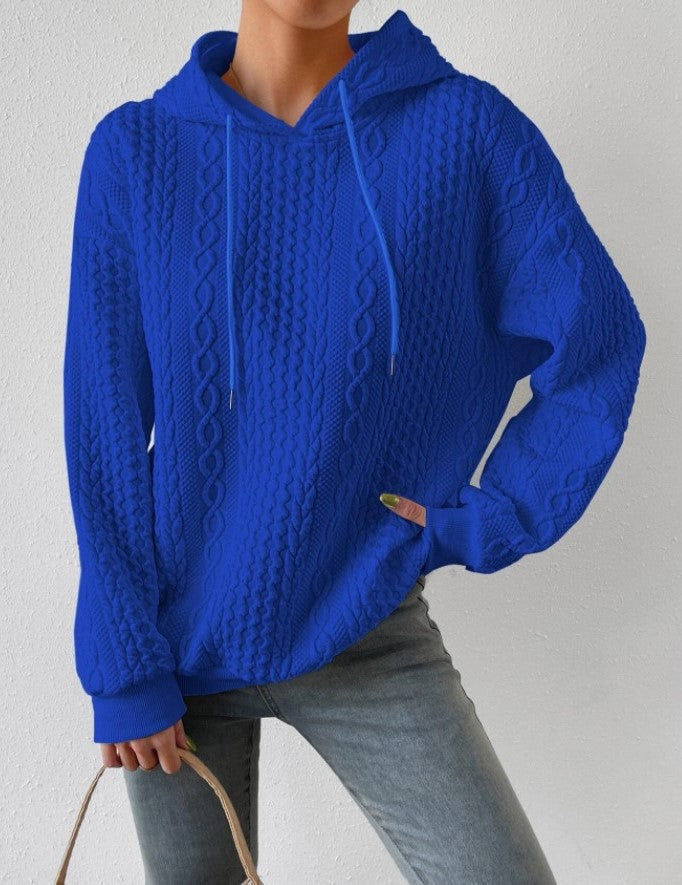 WW | Kapuzen-Jacquard-Pullover