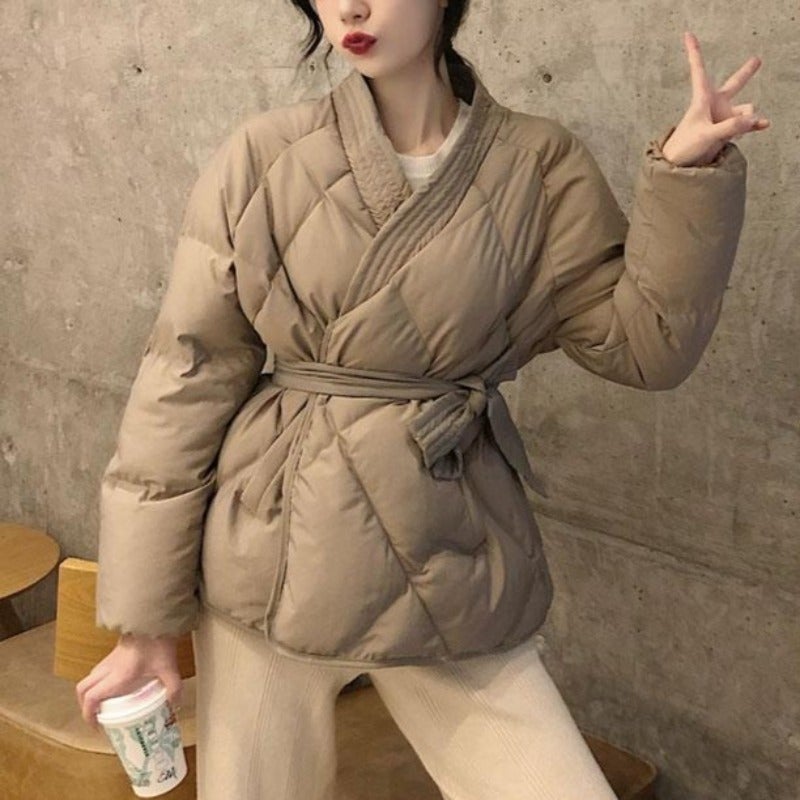 WW | Women's Winter Jacket with Tie Waist