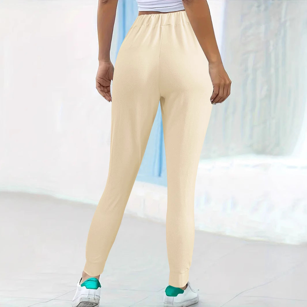 Damen bequeme Jogginghose mit elastischem Bund und praktischen Seitentaschen WW
