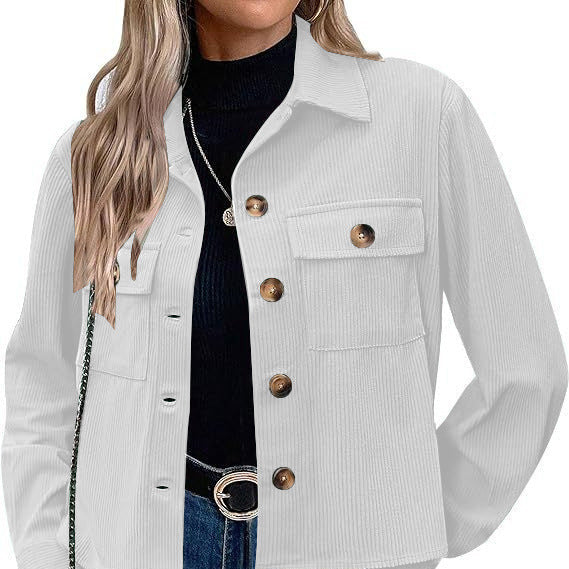 WW | Women's Corduroy Jacket with Chest Pockets