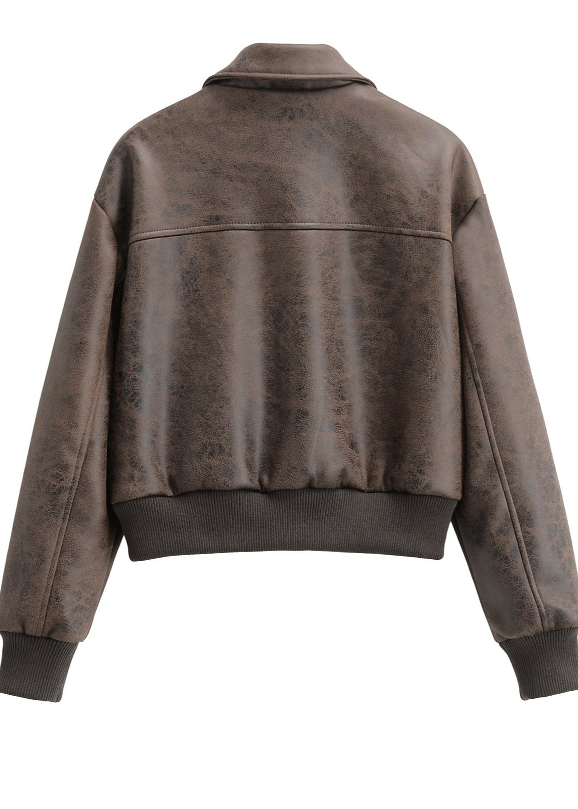 WW | Vintage Kunstleder Bomberjacke