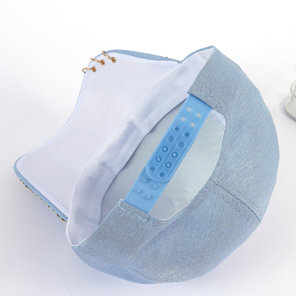 Damen modische Baseballmütze mit buntem Schmetterlingsmotiv und funkelnden Strassverzierungen WW